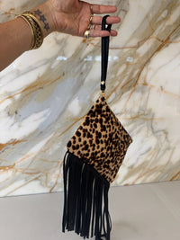 Fringe Wristlet Clutch