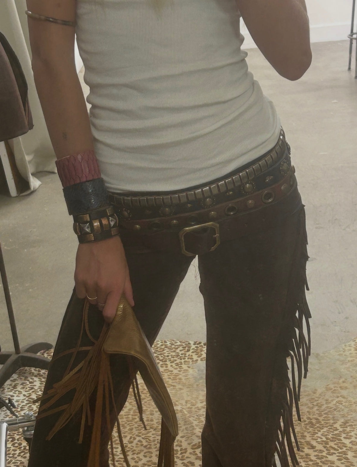 Eyelet Boho Cowboy Belt