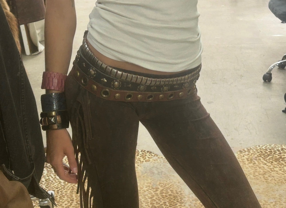 Bar Stud Boho Cowboy Belt