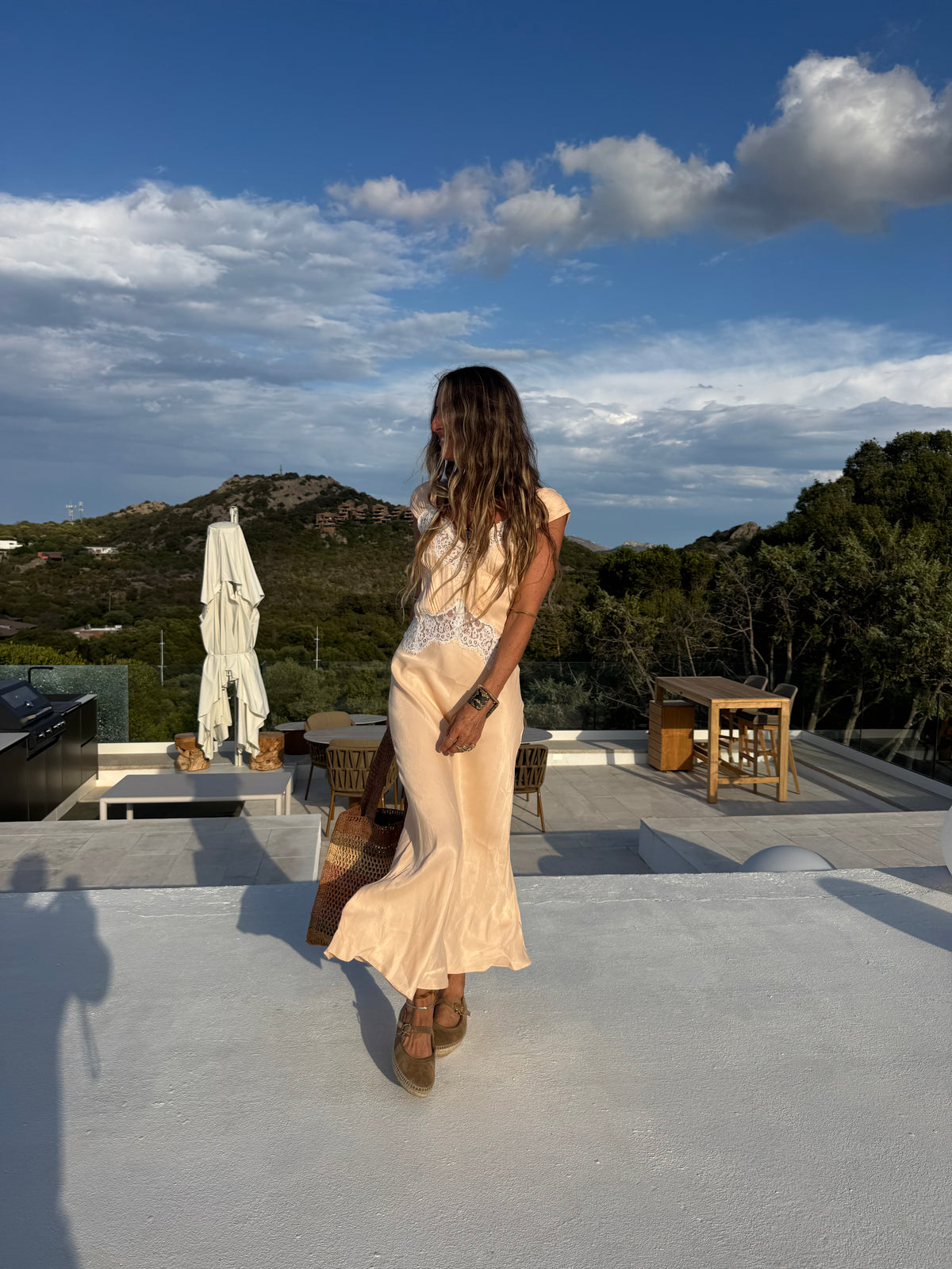 Vintage Maxi Slip Dress