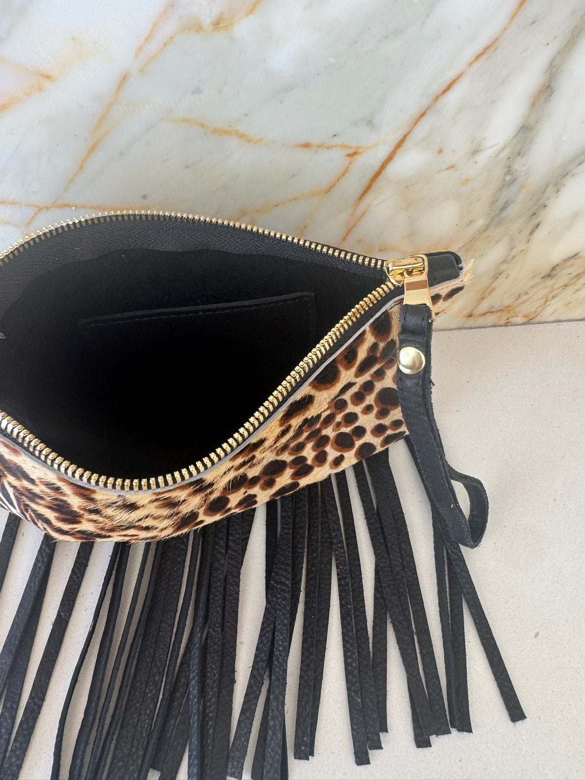 Fringe Wristlet Clutch