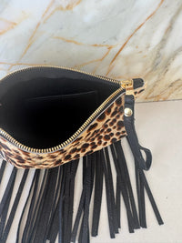 Fringe Wristlet Clutch