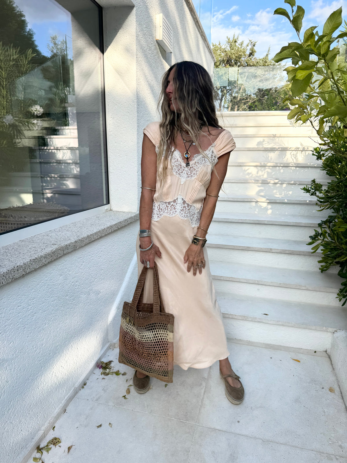 Vintage Maxi Slip Dress