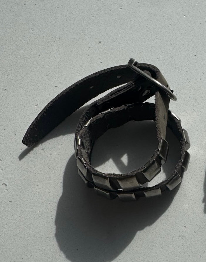 Studded Wide Wrap Bracelet