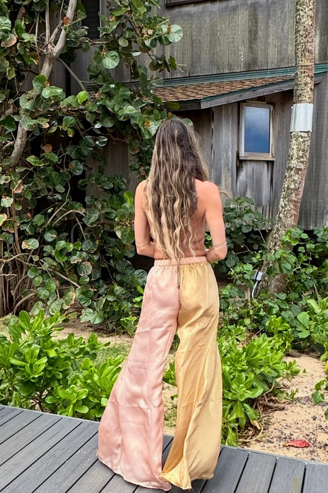 Golden Wave Wide Leg Pant