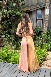 Golden Wave Wide Leg Pant