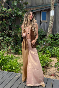 Golden Wave Wide Leg Pant