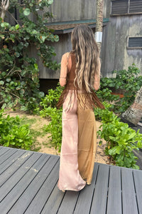 Golden Wave Wide Leg Pant