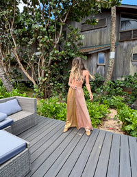 Golden Wave Wide Leg Pant