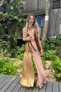 Golden Wave Wide Leg Pant