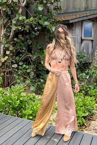 Golden Wave Wide Leg Pant