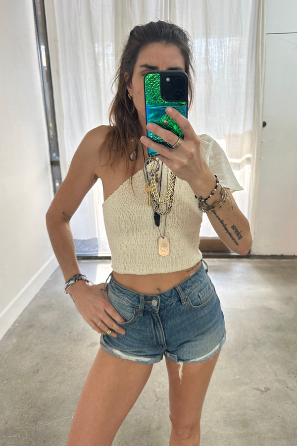 Frey Top w/ Cap Sleeve- Sample Sale