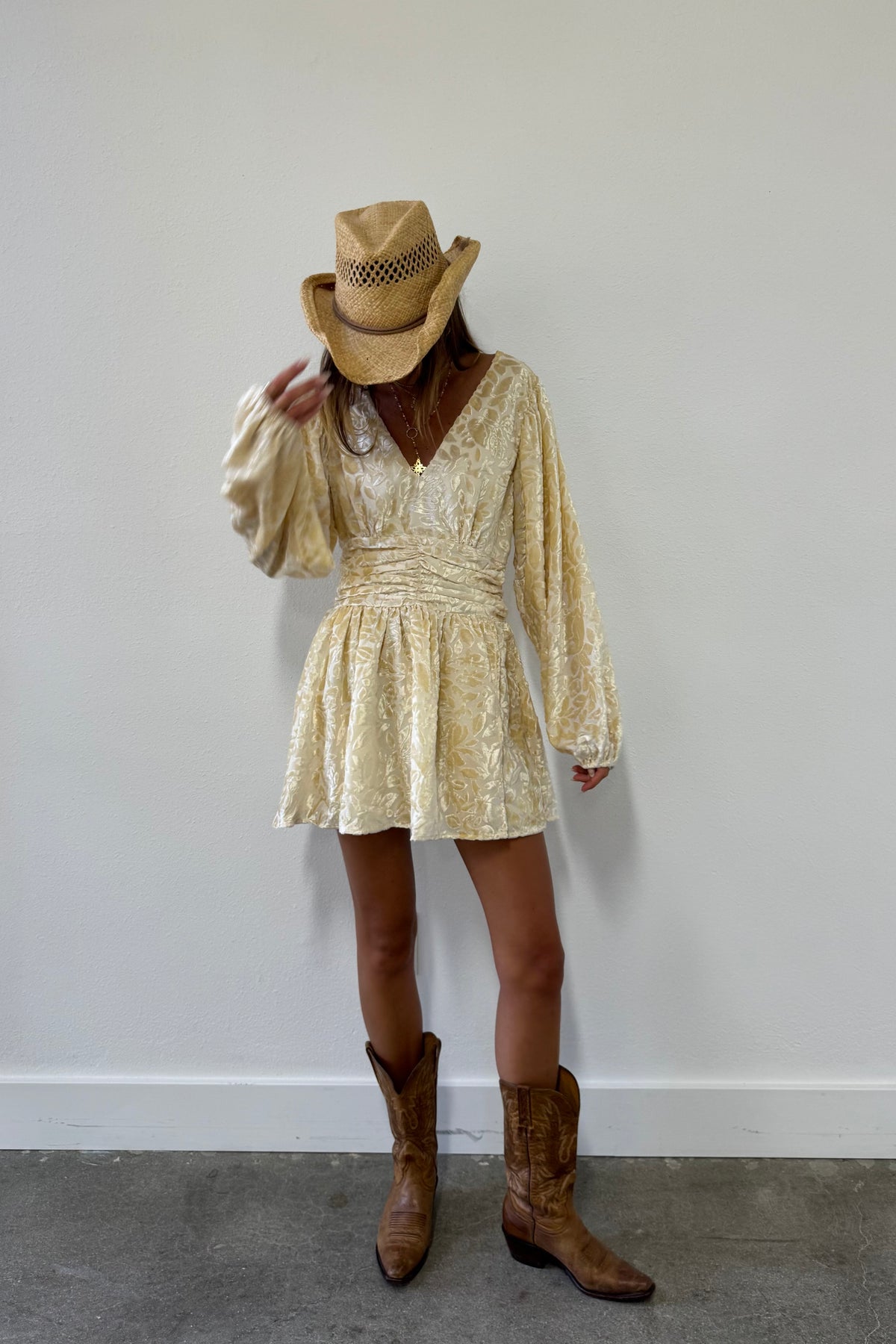 Sunset Strip Lapis Mini Dress