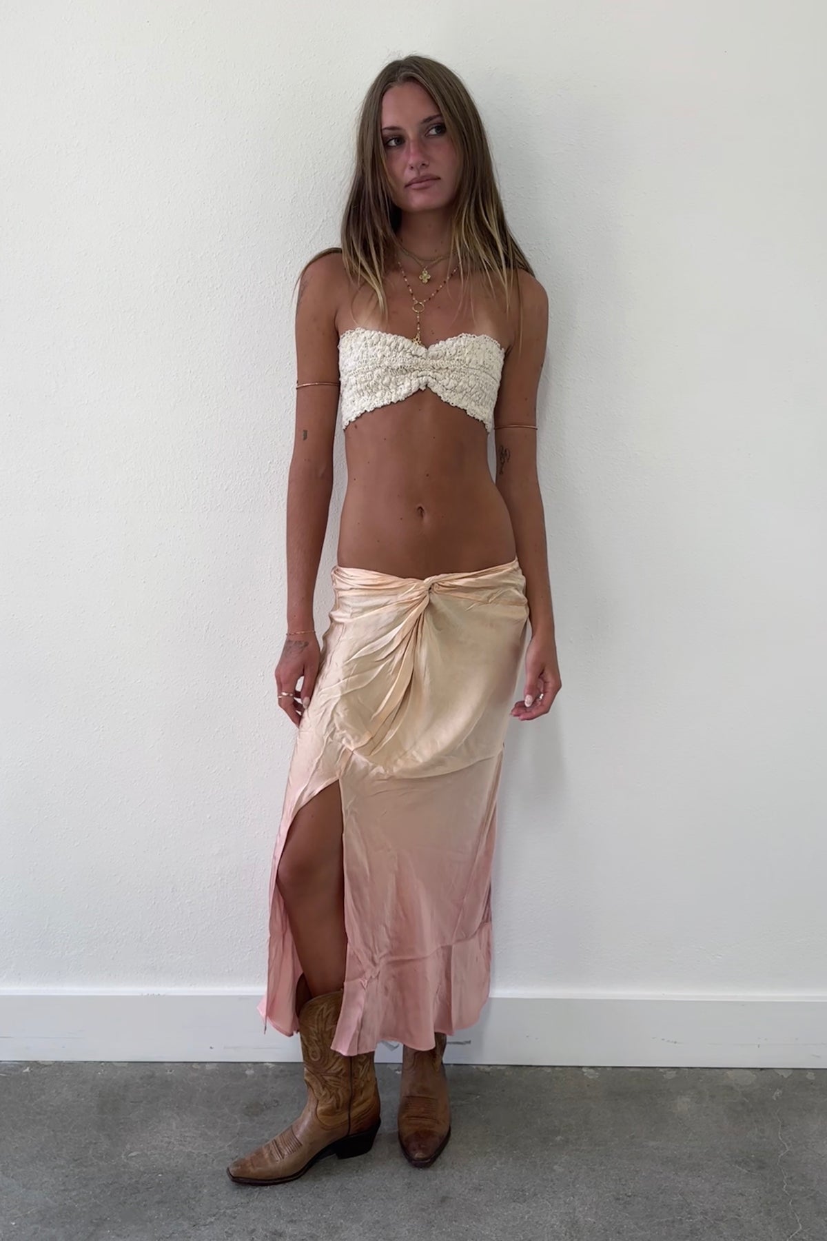 With A Twist Midi Skirt