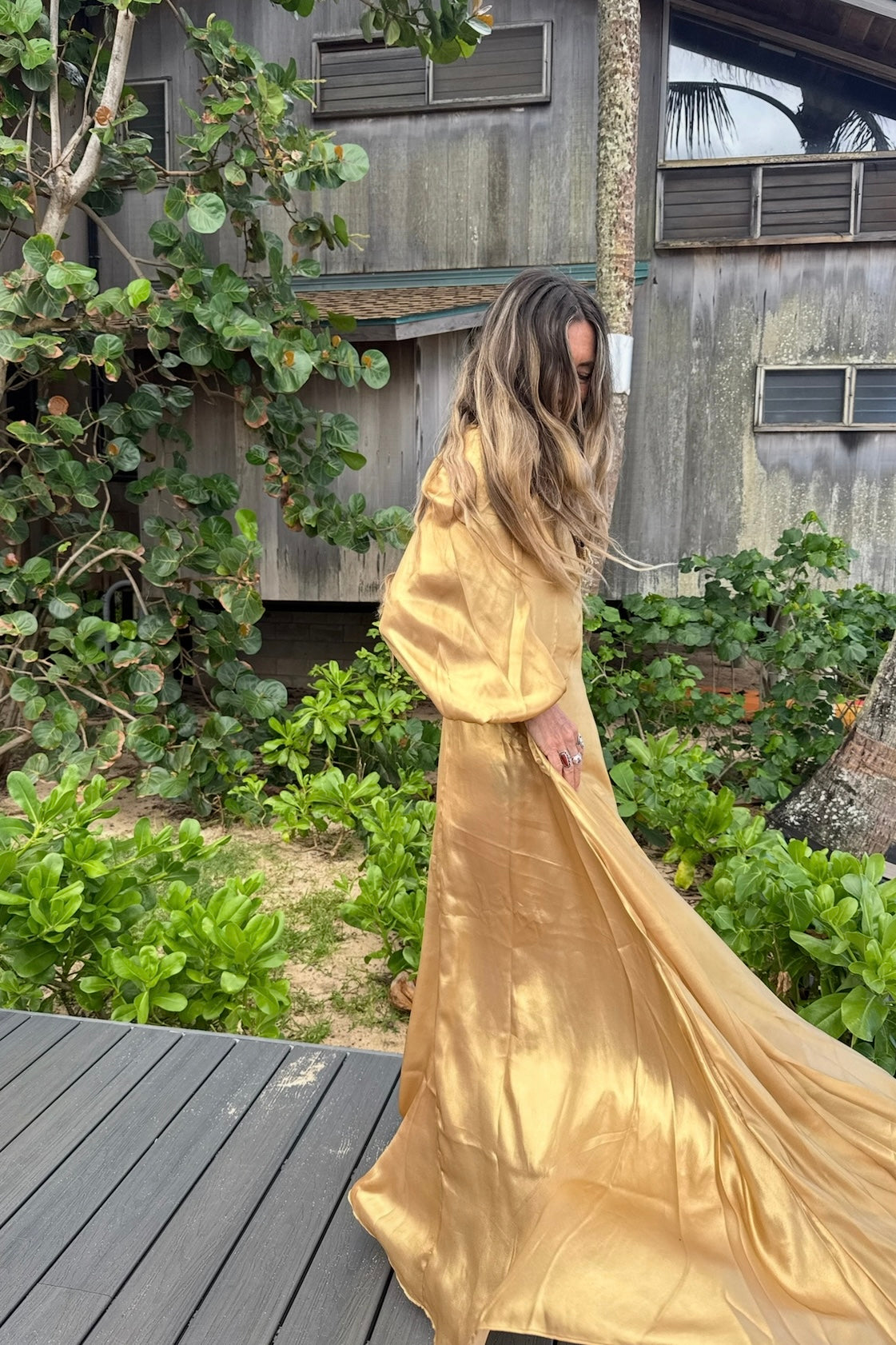 Golden Parade Maxi Dress - sample sale