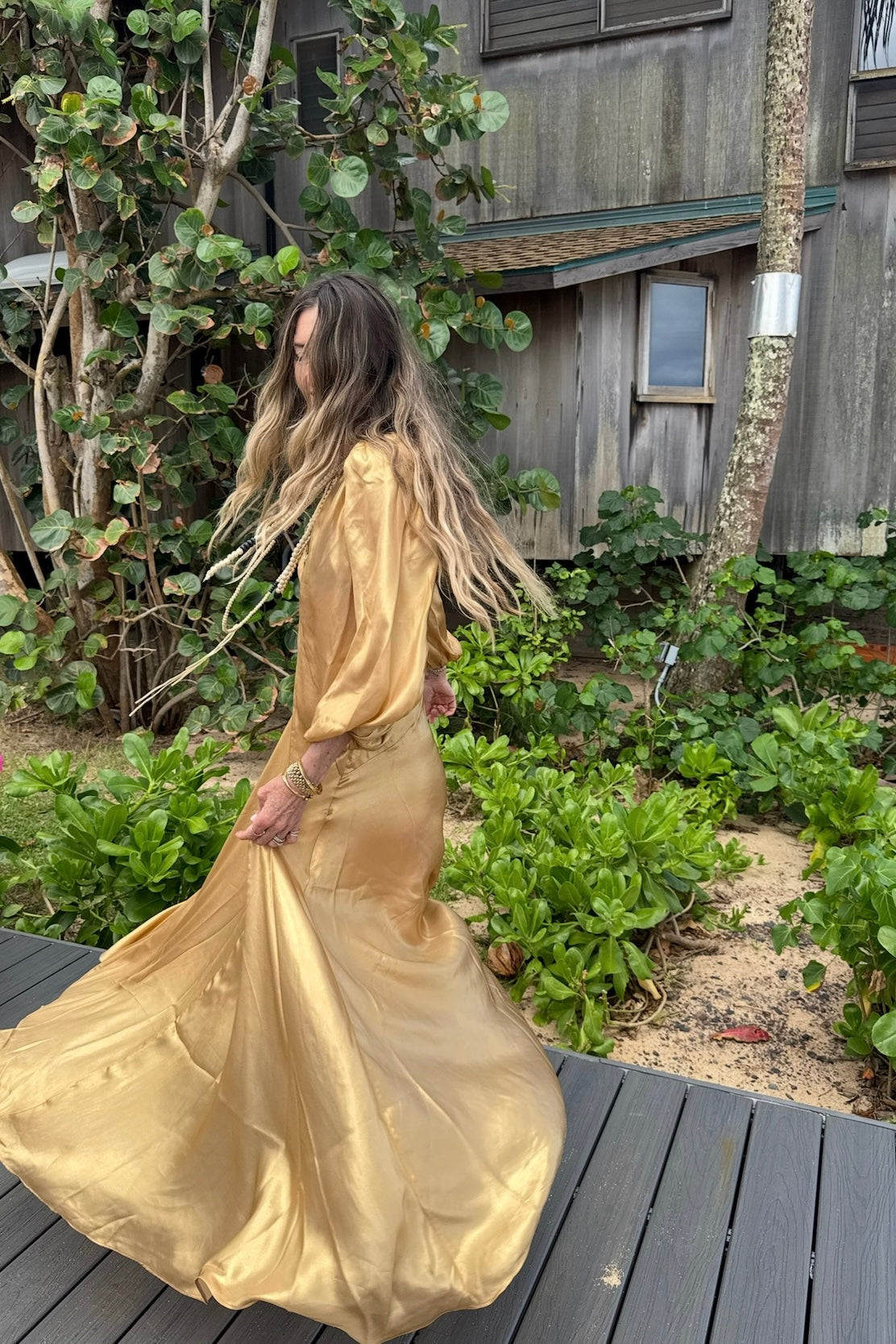 Golden Parade Maxi Dress - sample sale
