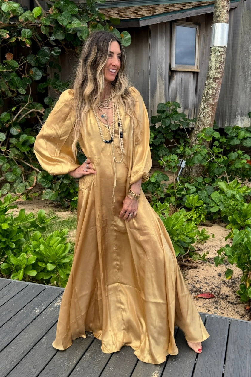 Golden Parade Maxi Dress - sample sale