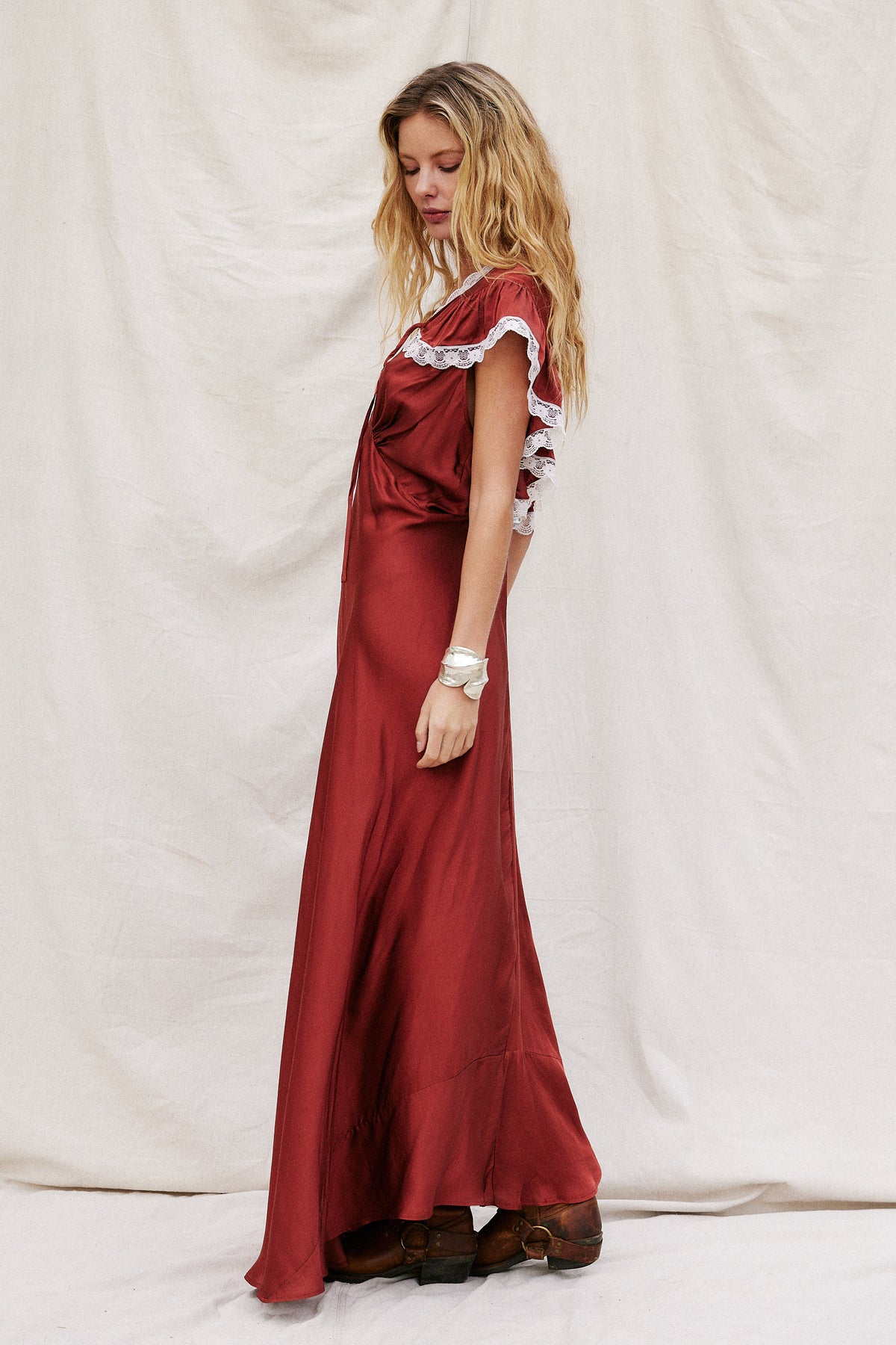 Elena Maxi Dress Carnelian / S Elena Maxi Dress Carnelian / S
