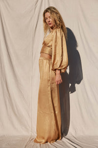 Golden Wave Wide Leg Pant