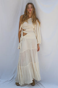 Gauze Graffiti Bridge Maxi Dress - Sample Sale