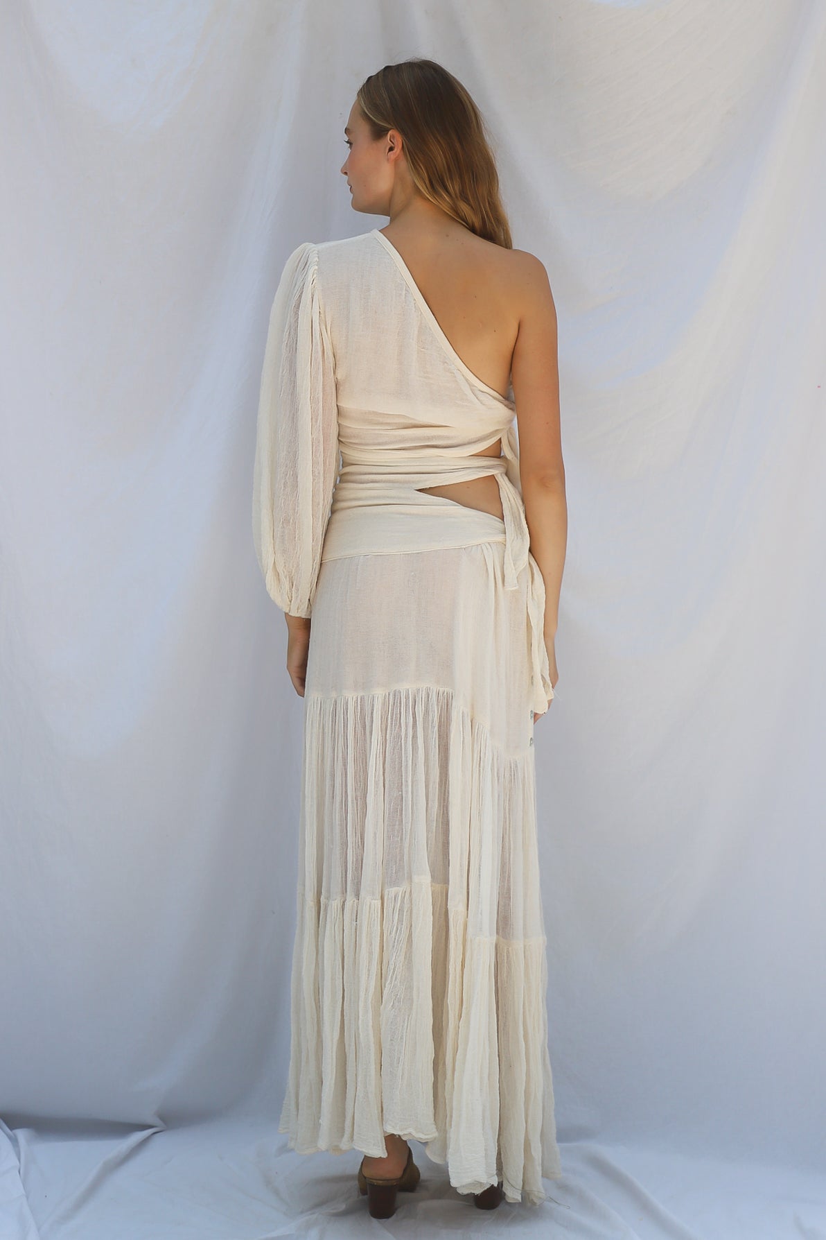 Gauze Graffiti Bridge Maxi Dress - Sample Sale