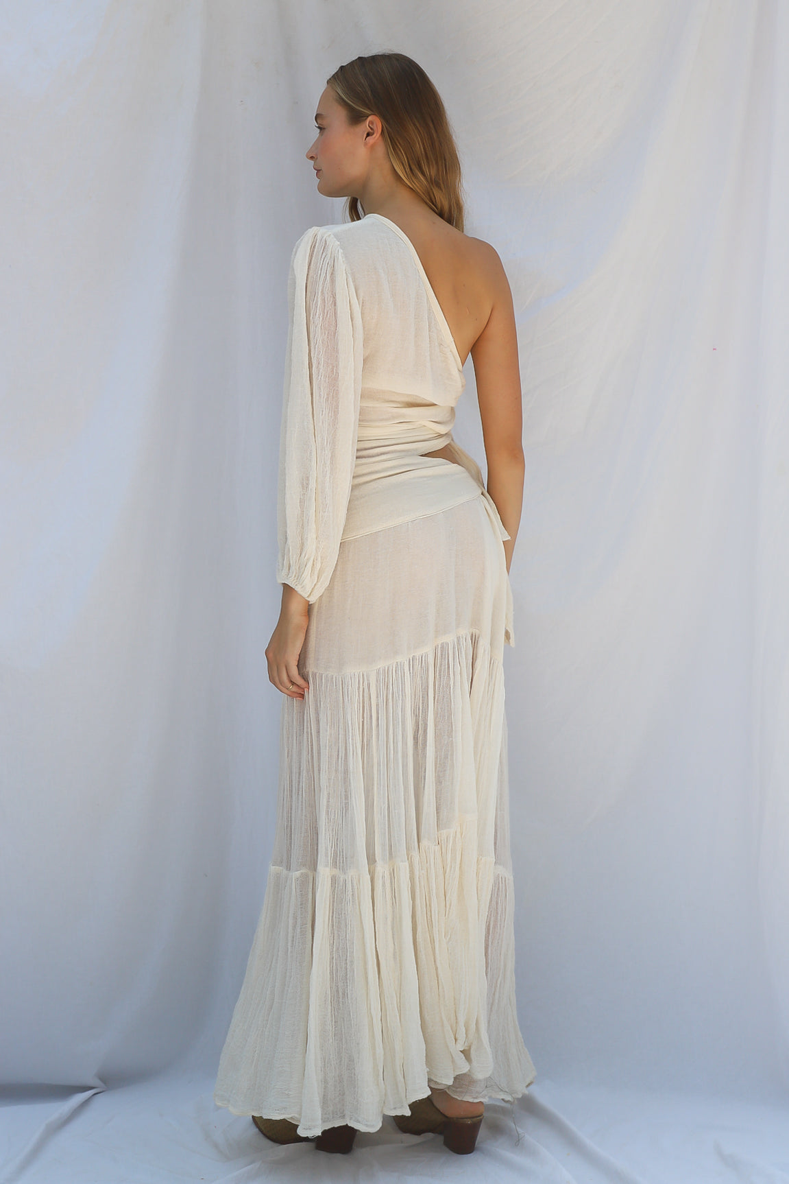 Gauze Graffiti Bridge Maxi Dress - Sample Sale