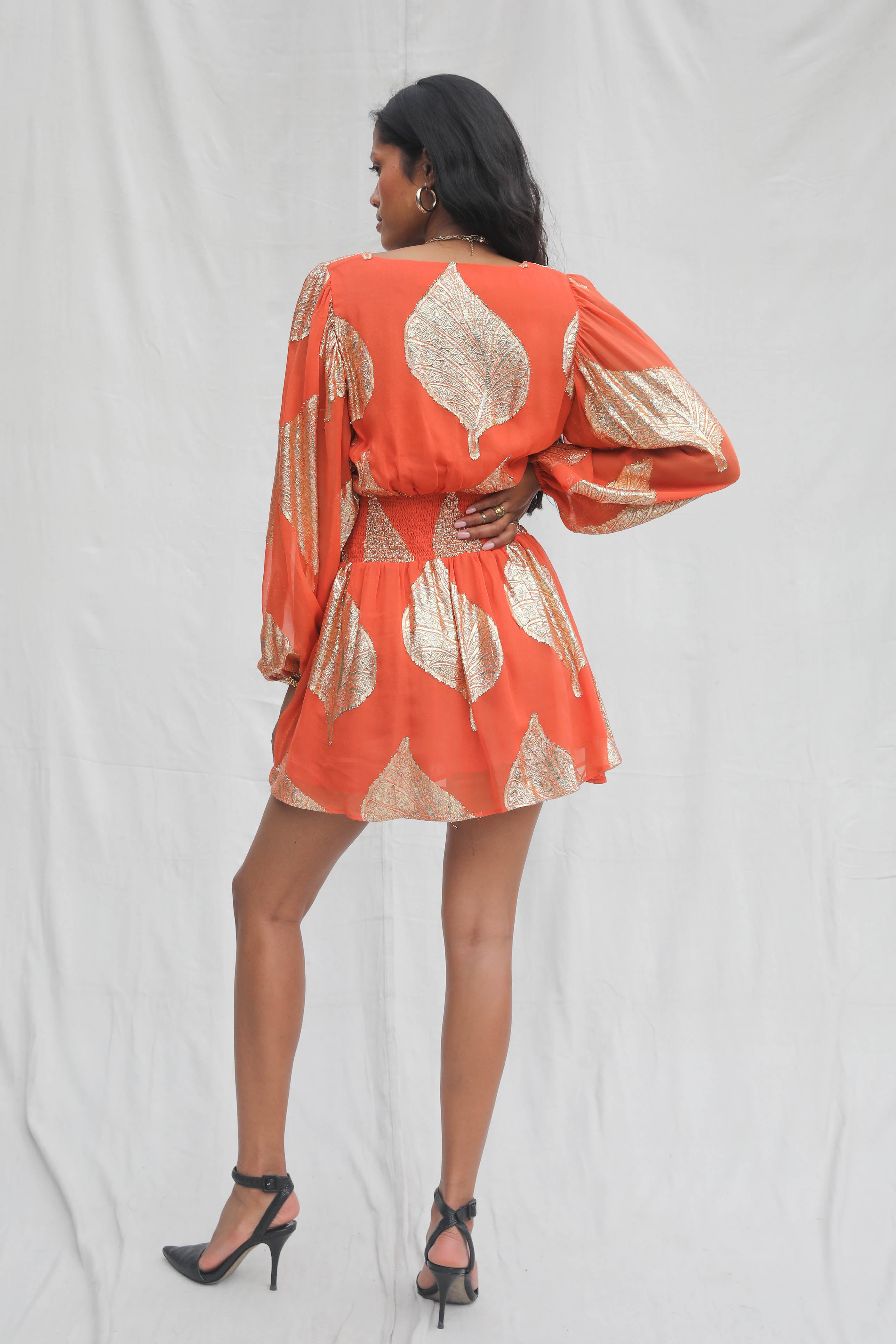 Gold Leaf Lapis Mini Dress – Jen's Pirate Booty