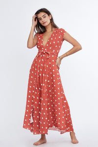 Technicolor Mythology Wrap Dress - sample sale