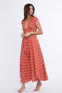 Technicolor Mythology Wrap Dress - sample sale