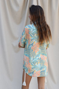 Floral menswear inspired button down