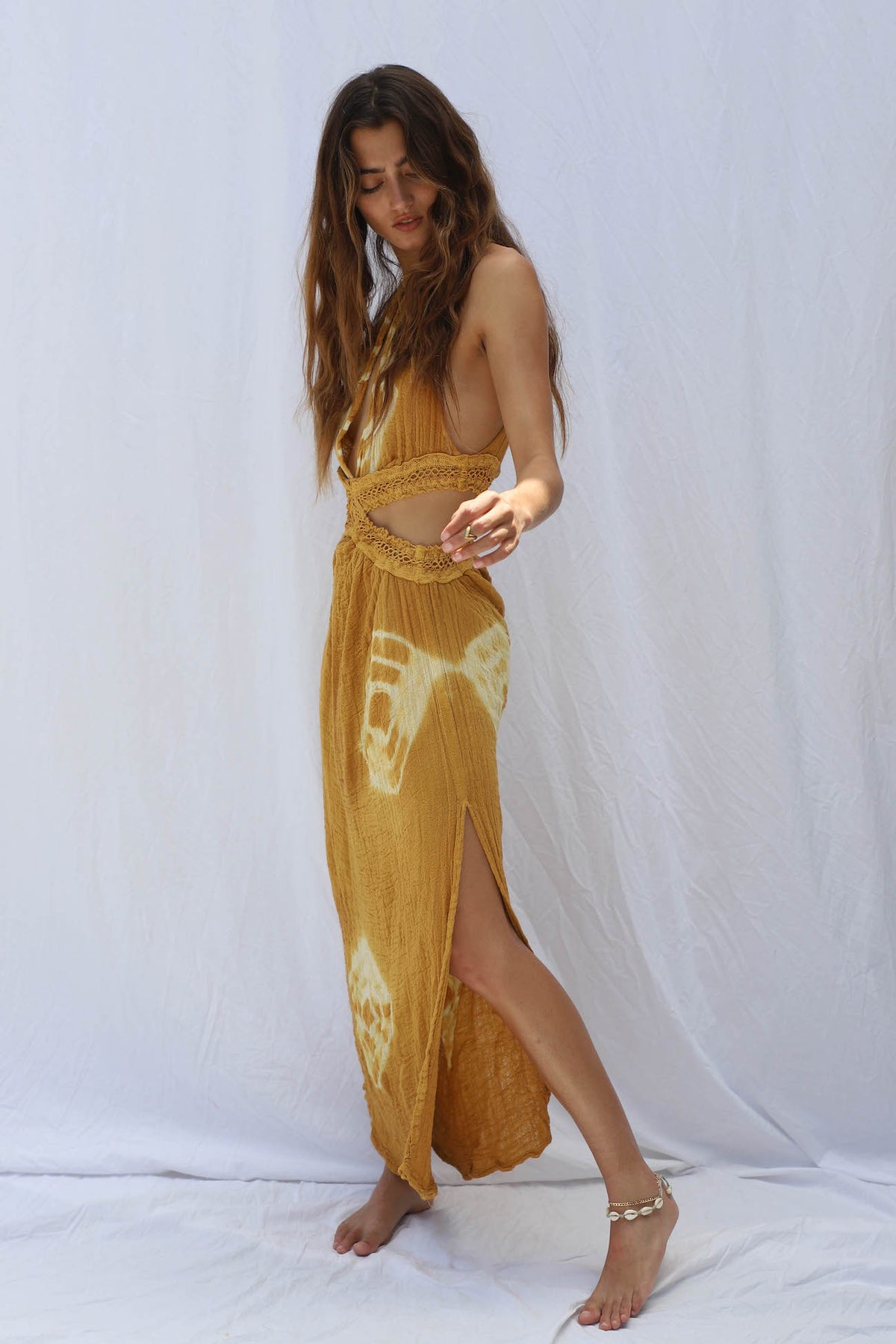 Tie Dye Automatic Maxi Dress