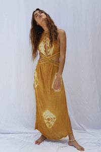 Tie Dye Automatic Maxi Dress