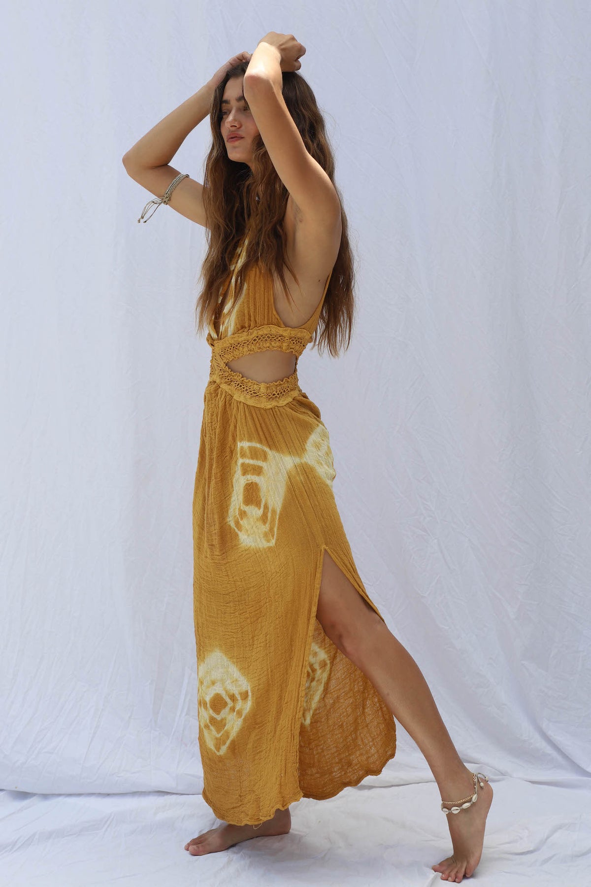 Tie Dye Automatic Maxi Dress