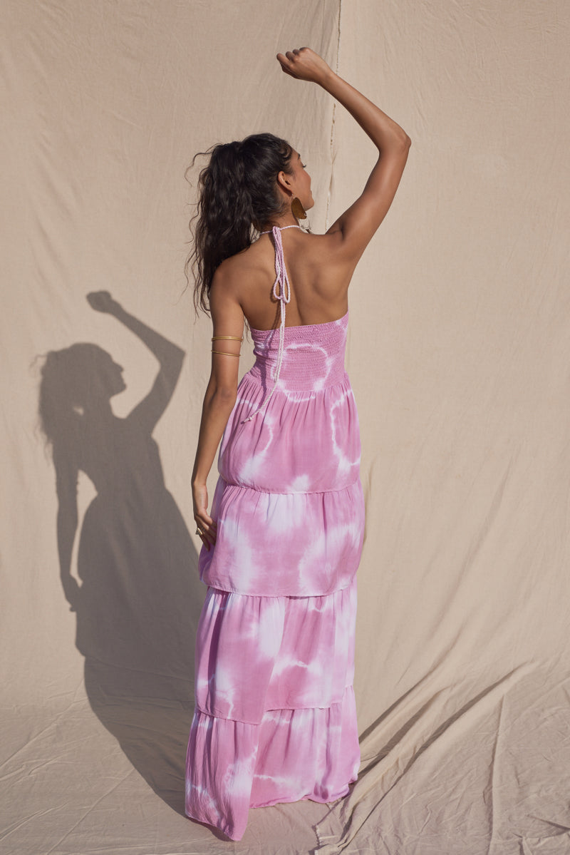 Tie Dye Chantria Maxi Dress Dried Roses Geo Tie Dye / XL Tie Dye Chantria Maxi Dress Dried Roses Geo Tie Dye / XL