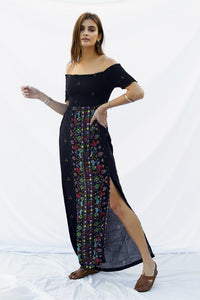 Huichol Cult Maxi Dress - sample sale