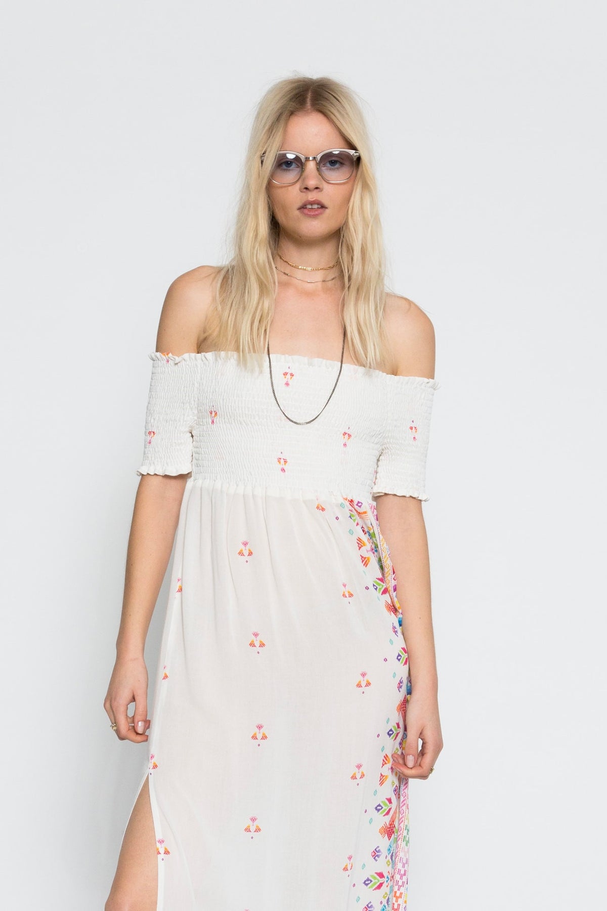 Huichol Cult Maxi Dress - sample sale
