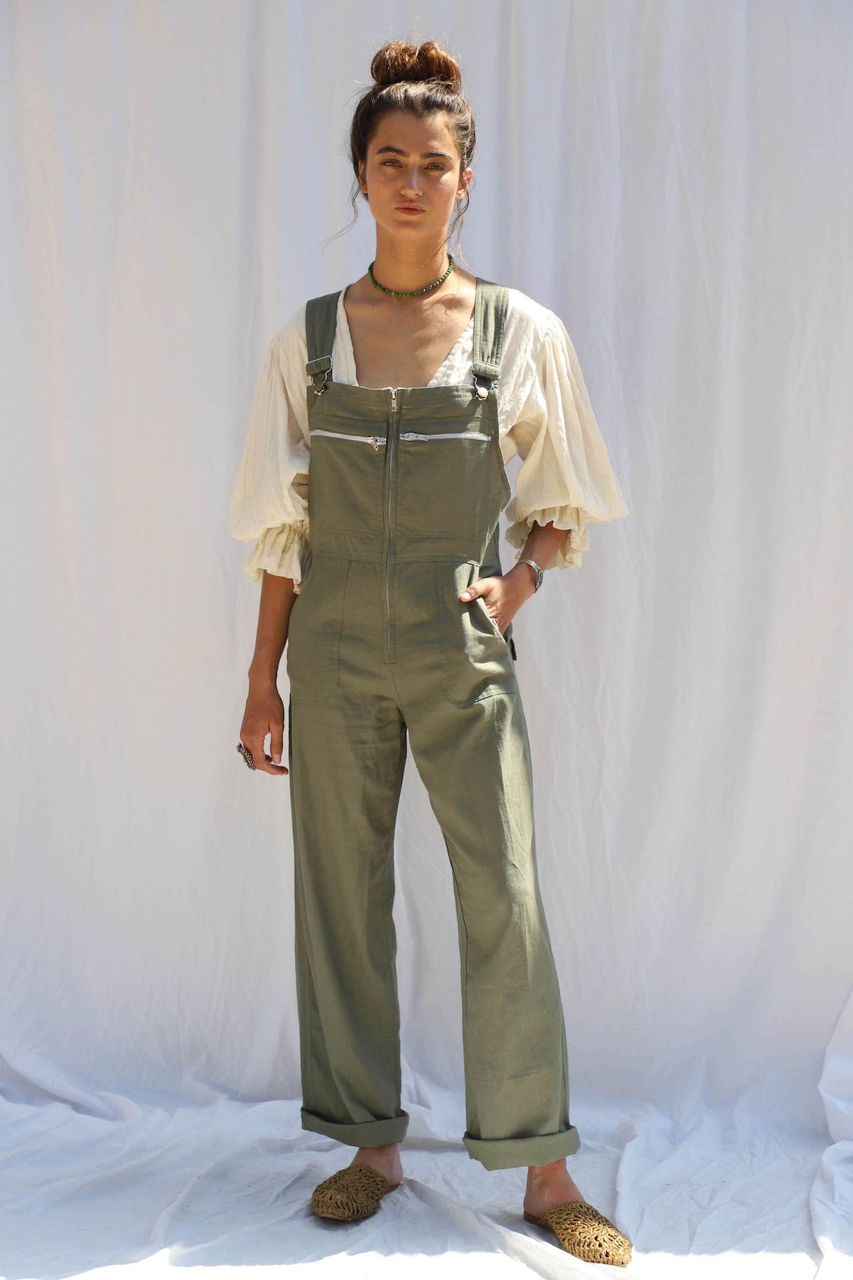 Palmetto Overalls - sample sale rack