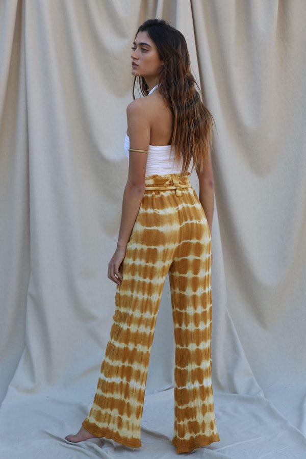 tie dye whiskey lightening tie dye high rise pant